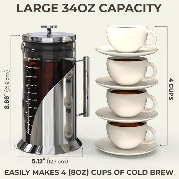 ELANG CaféDu-Château 34 oz Cold Brew Coffee Maker