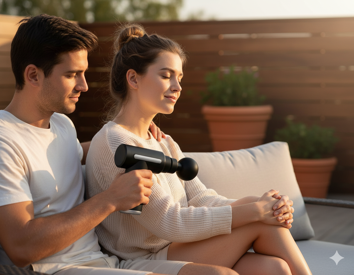 Portable Muscle Massager – Black