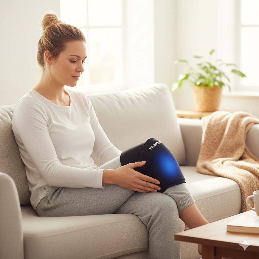 Knee & Elbow Hot/Cold Therapy Pack – Reusable Gel Bead Sleeve, Microwave & Freezer Safe, Pain Relief