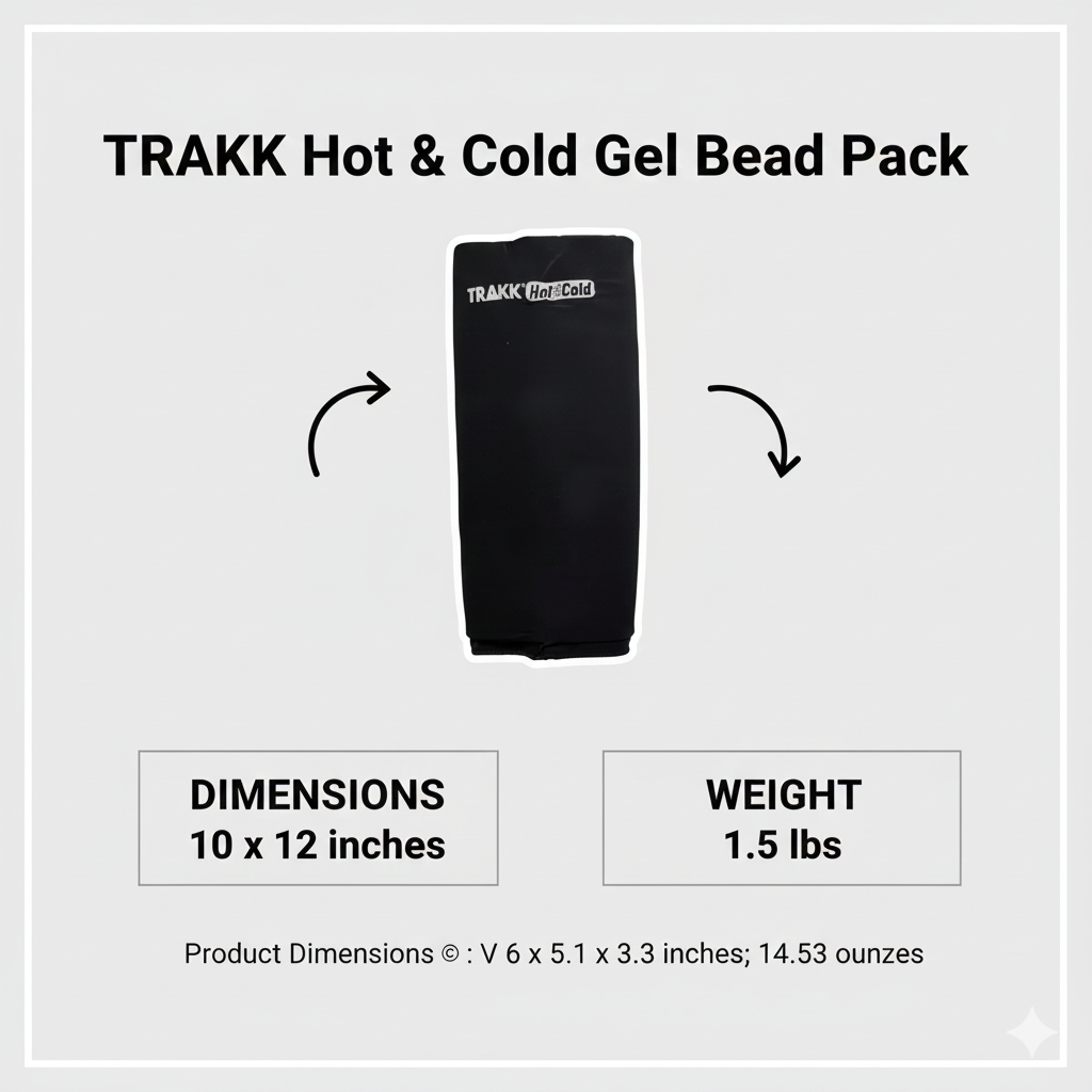 Knee & Elbow Hot/Cold Therapy Pack – Reusable Gel Bead Sleeve, Microwave & Freezer Safe, Pain Relief