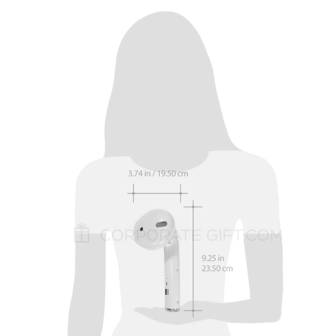 True Bluetooth Wireless Speakers - White, Pod-Style | Portable Rechargeable Speaker with FM Radio, AUX & Built-In Mic