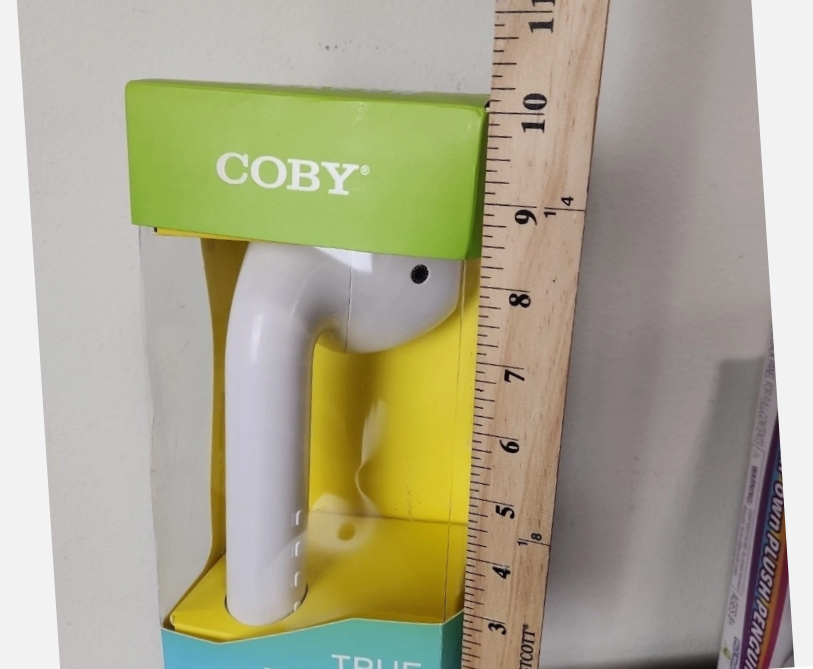 True Bluetooth Wireless Speakers - White, Pod-Style | Portable Rechargeable Speaker with FM Radio, AUX & Built-In Mic